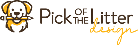 Pick of the Litter Design Logo